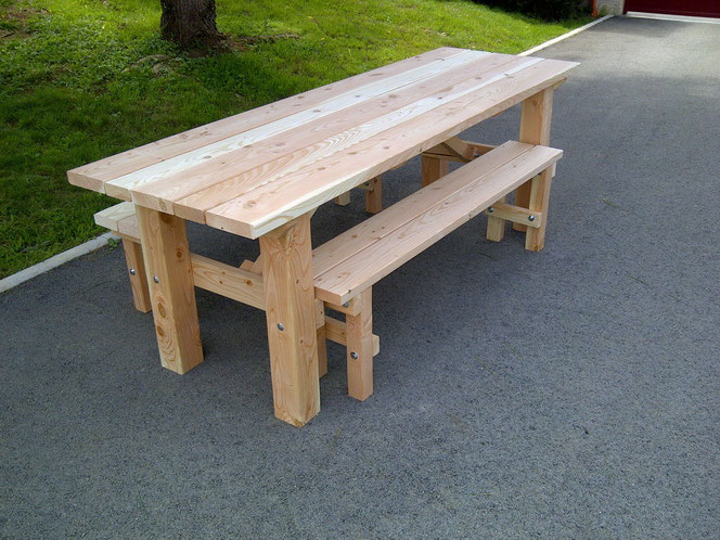Table campagnarde 460€ TTC l'ensemble