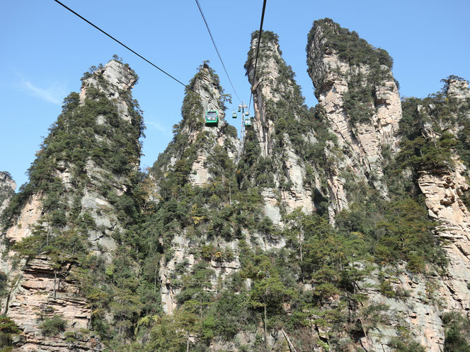 Zhangjiajie Nationalpark Yichang China Sightseeing Sehenswürdigkeiten Avatar