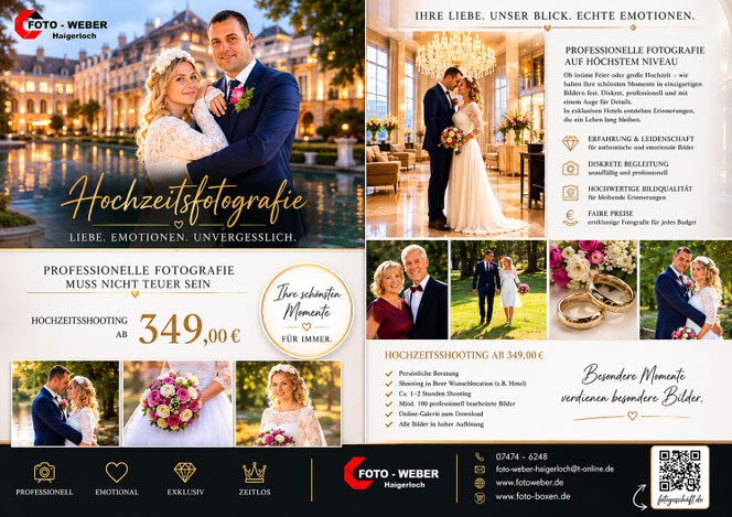 Hochzeitsshooting ab 349€