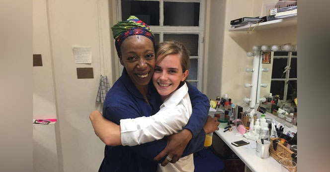 Noma Dumezweni et Emma Watson, les interprètes d'Hermione Granger (la première au théâtre, la seconde au cinéma)