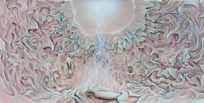 Exit, acrylic on canvas, 8ß X 150 cm, for sale