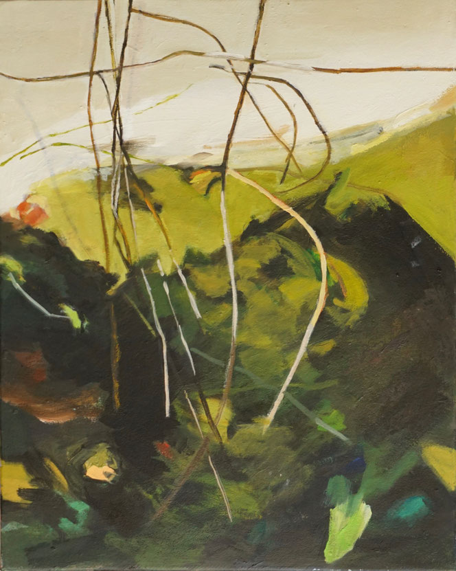 Detail / Ufer 21 2021  50 x 40 cm  Öl / Leinwand - Herta Müller