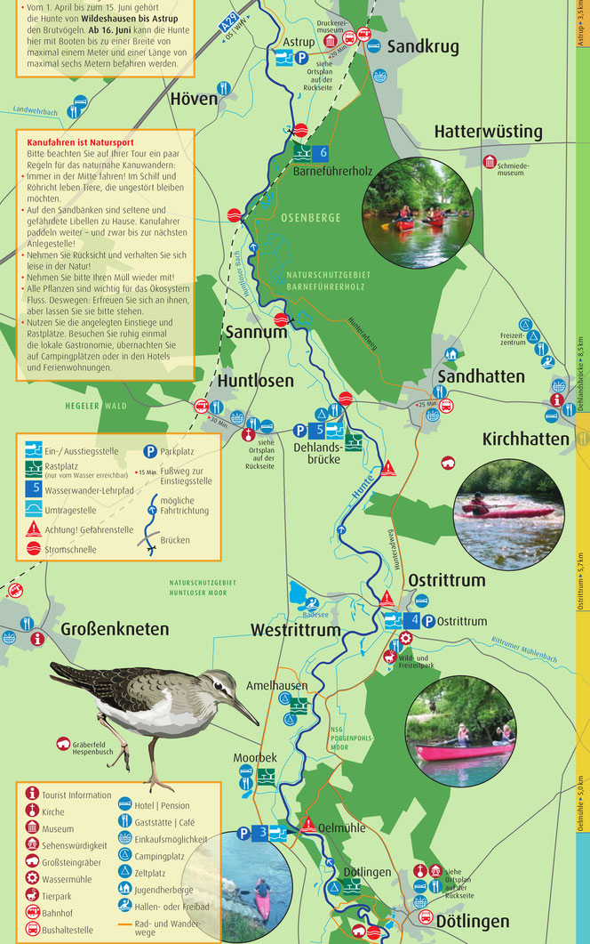 Flusskarte Dötlingen Ölmühle nach Astrup