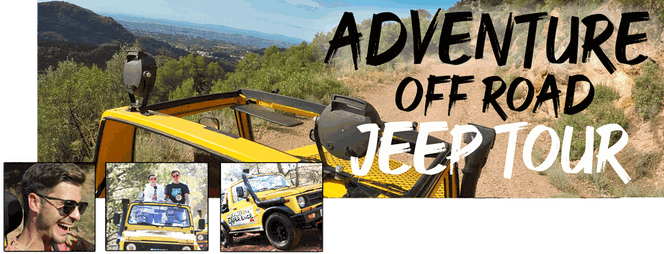 Mountain Jeep  Adventure in Calderona National Park Valencia. Guided Tour Visiting Castell de Serra during Off road adventure in Valencia with jeepsVisiting Castell de Serra during Off road adventure in Valencia with jeeps Jeep tour in Valencia visiting C