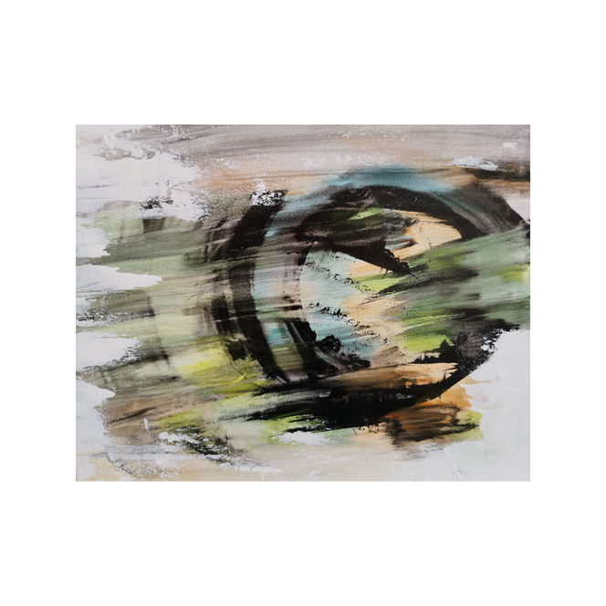 Shooting star / Tähdenlento, 34,5 X 44, mixed media on canvas / available
