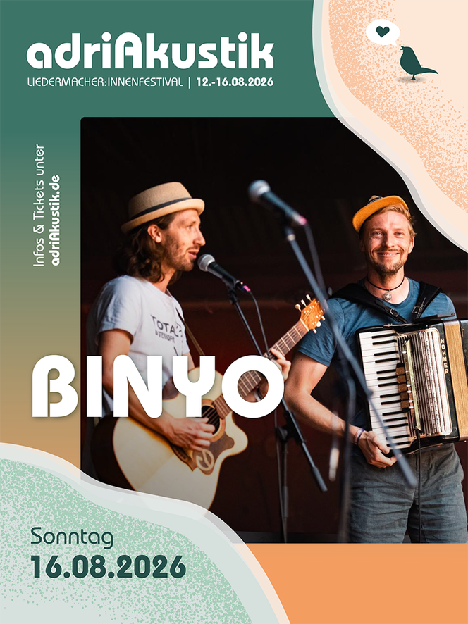 Binyo - Live-Konzert auf dem adriAkustik Liedermacher:innen-Festival 2026