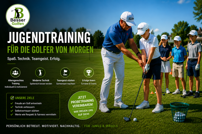 Jugendliche auf dem Golfplatz