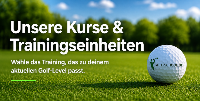 Golfball auf dem Rasen