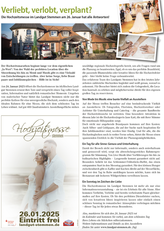 Landgut Stemmen Hochzeit