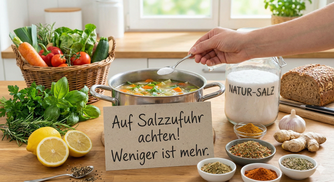 Salzzufuhr begrenzen