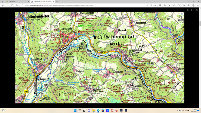 Screenshot von der Kartengrundlage des Landesamtes für Digitalisierung, Breitband und Vermessung Bayern