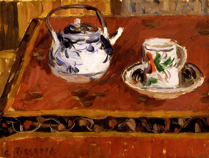 Nature morte, tasse et thérière, Camille Jacob Pissaro 1899
