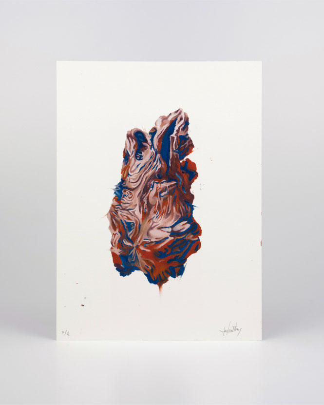 [ Doppel 3 ] Impresión giclée intervenidas con óleo.