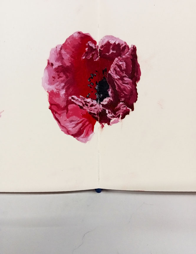 [ Doppel ] Óleo sobre papel. Detalle.