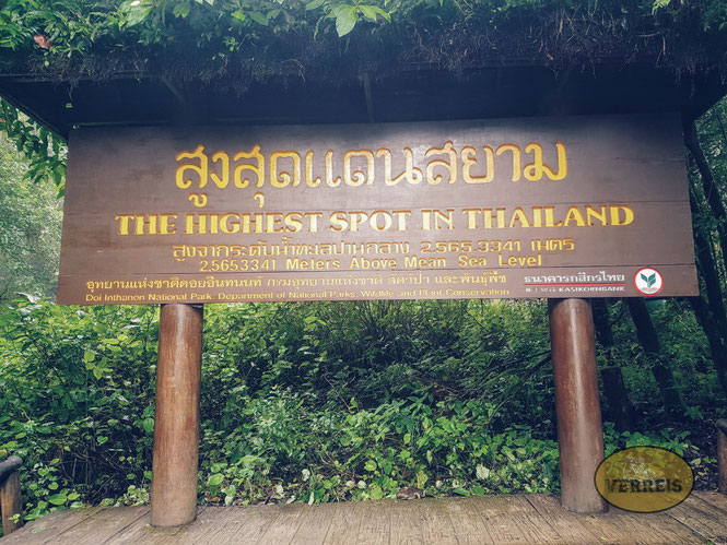 Der höchste Punkt in Thailand