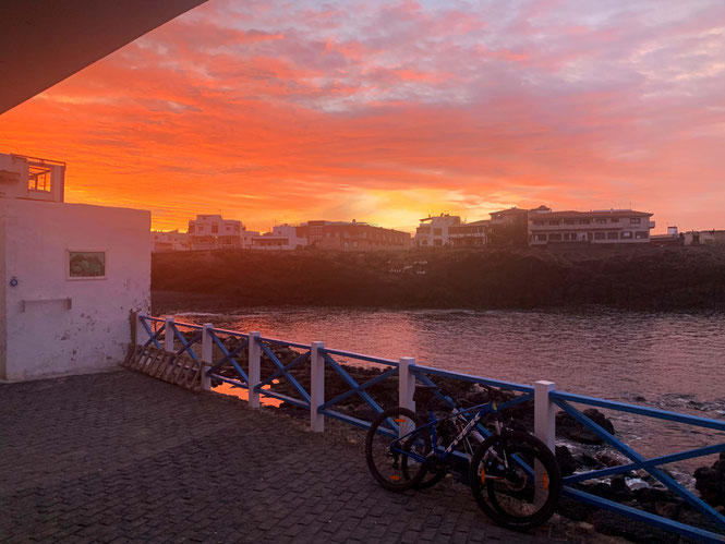 sunset in El Cotillo