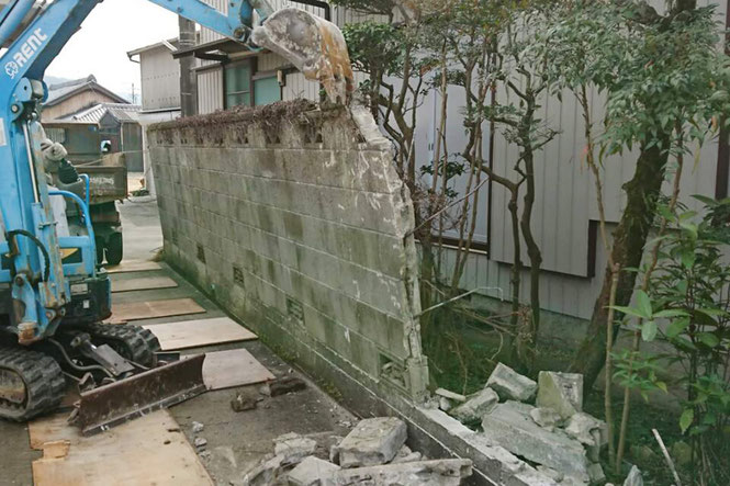 関東,木造解体工事,様子