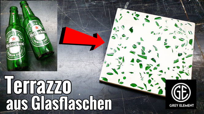 Terrazzo aus Glas selber herstellen