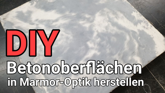 Beton in Marmor-Optik selber herstellen