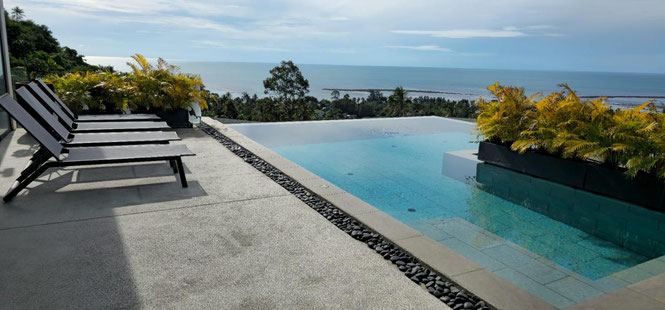 revente villa de luxe vue mer Koh Samui Thaïlande 