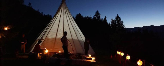 kulinarisches natur erlebnis im tipi