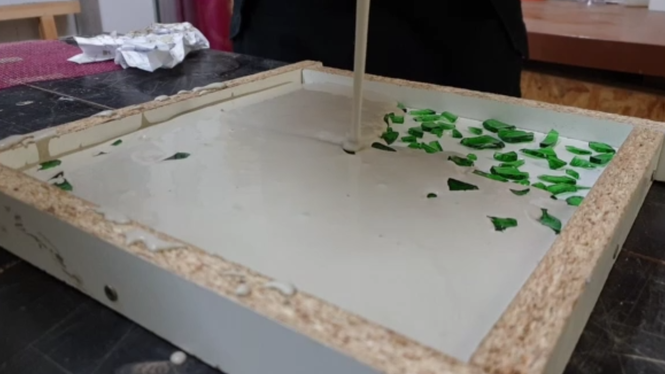 Terrazzo aus Glas selber herstellen