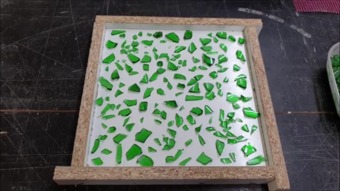 Terrazzo aus Glas selber herstellen