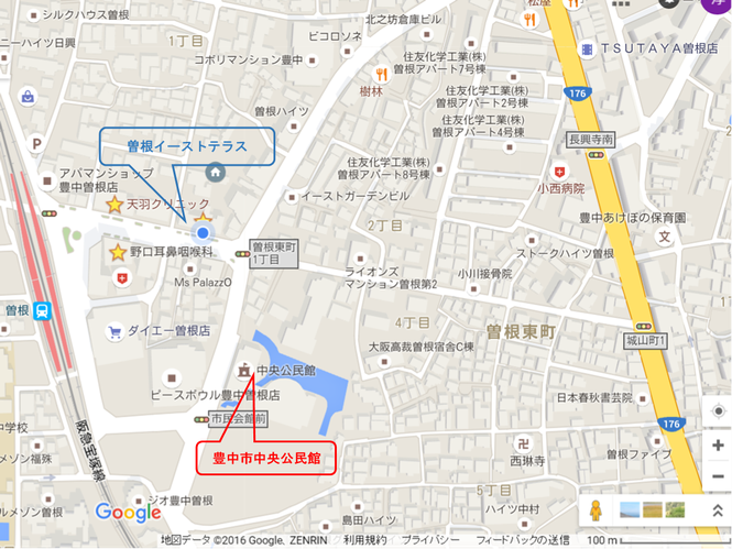 中央公民館 地図