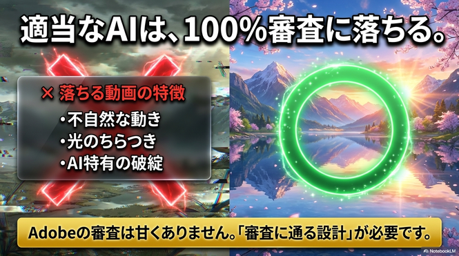 AI動画なら何でも審査に通る？