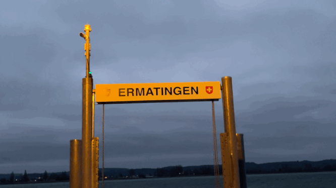 Sturmwarnung an der Schifflände