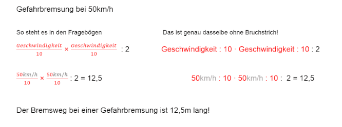 Die Gefahrbremsung - Führerschein sicher bestehen. Hilfe und Unterstützung  beim Lernen für den Führerschein.