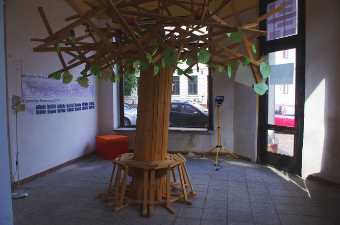 Noch steht ein "Baum" im künftigen Gastraum des homeLE.