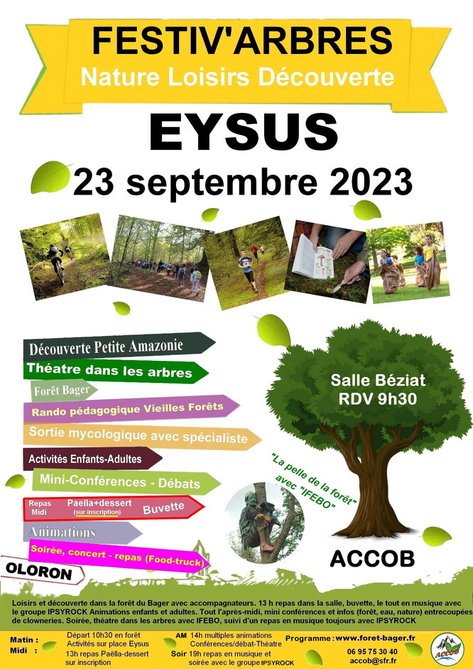 Affiche concernant la journée festive du 23 septembre 2023 organisée par l'ACCOB