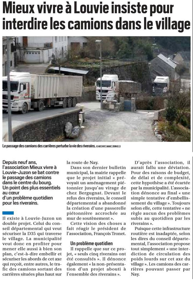 La dure réalité que vit la population près d'une carrière en Haut-Béarn ! Cela suffit, on en a assez de carrières à Oloron.