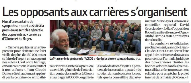 AG ACCOB article 9 mars 2016 La République