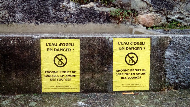 Eau d'Ogeu Les Bains en DANGER - Projets d'énormes carrières en amont des sources- Collectif d'Ogeu via ACCOB