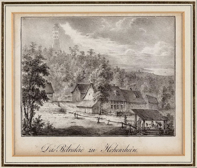 Lithografie von Friedrich Pecht und Gabriel Gersbach 1831