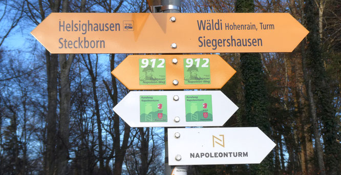 (fast) alle Wege führen nach Rom - nein, zum Napoleonturm natürlich!