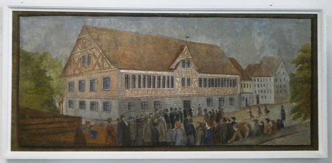 nach der Renovation von 1884 - auch dieses Bild hängt im heutigen Rathaus