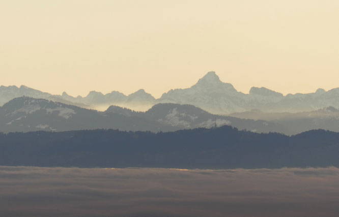 Der Hochvogel vom Turm aus gesehen