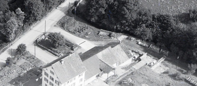 die Hardmühle 1958; Luftaufnahme ETH