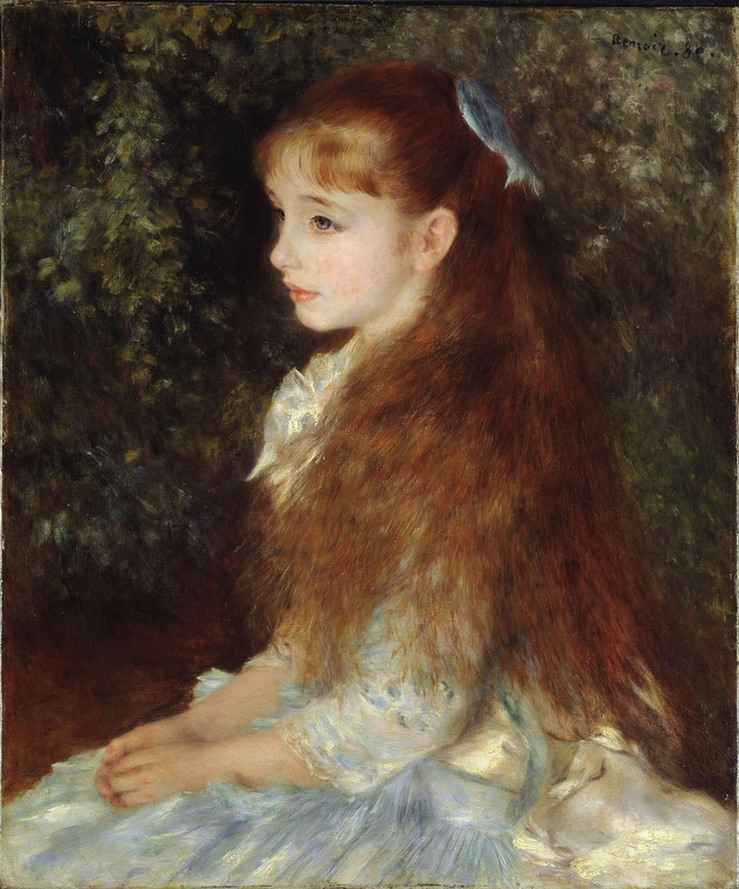 ピエール＝オーギュスト・ルノワール《イレーヌ・カーン・ダンヴェールの肖像》(1880年）