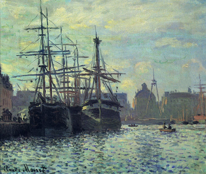 Le Bassin du Commerce, Le Havre 1874