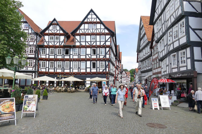 Die historische Altstadt in Melsungen (Foto: Erich Hohn)