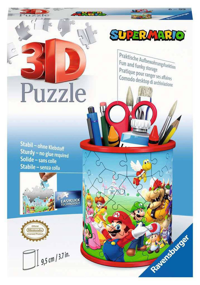 Super Mario 3D Puzzle Pencil Holder (57 pieces) 14,90€ Prezzo finale,iva incl. escl. spedizione 1 SOLO PEZZO DISP. spedizione in 1-3 giorni PER INFO O PAGAMENTO CLICCA CHAT WHATSAPP SU QUESTA PAGINA IN ALTO.