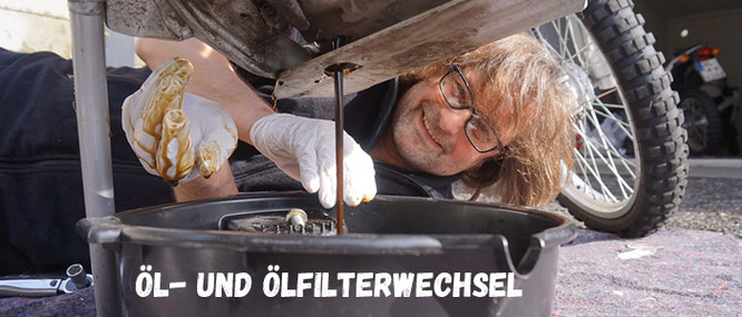 Ölfilter und ölwechsel bei der Honda CRF250L