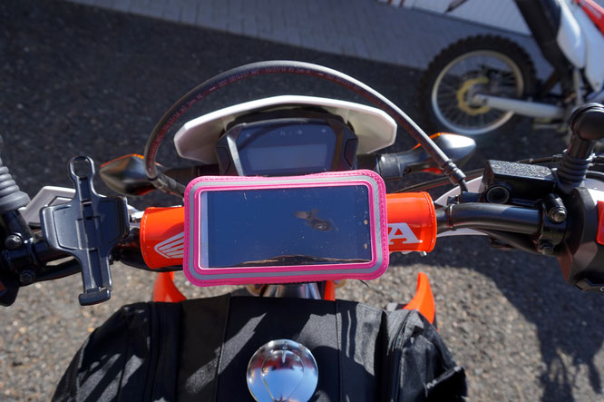 Smartphone halterung CRF250L