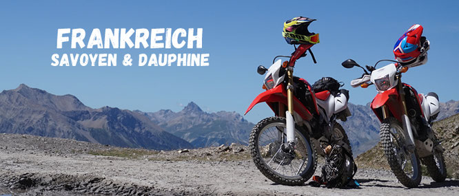 Frankreich Savoyen und Dauphine mitg der Honda CRF250L