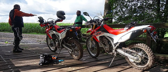 Honda CRF250L auf Tour