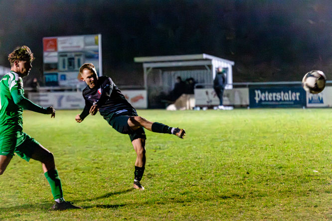 Die beste Chance zum Sieg durch Robin Schmidt in der 79. Minute